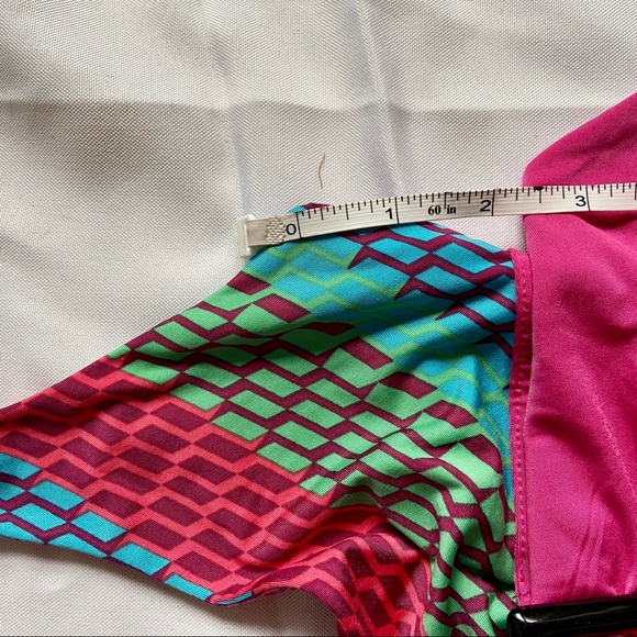 Y2K Guess Multicolor Geometric Halter Dress - Picture 8 of 12